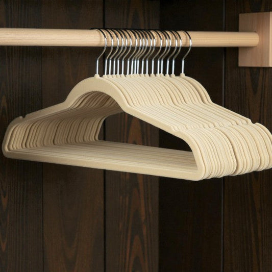 Flocked Hanger Set Hewn Brim