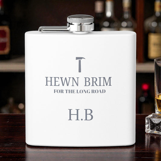 Customizable Hewn Brim Hip Flask Hewn Brim