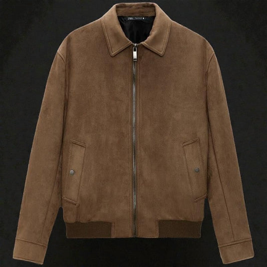 HB Suede Lapel Hewn Brim