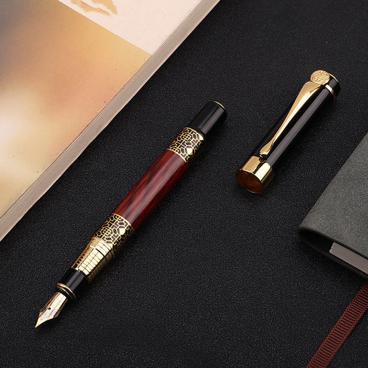 Wood grain fountain pen