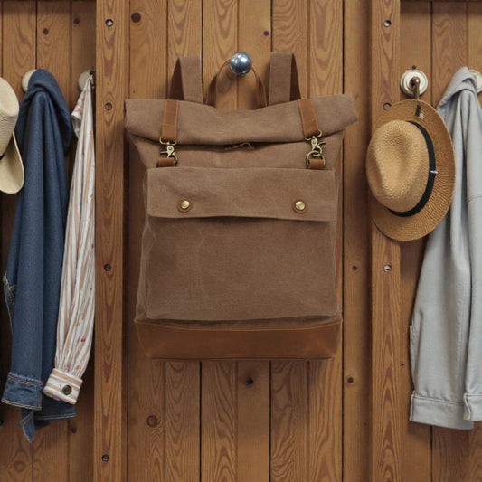 One-shoulder Roll Top Backpack