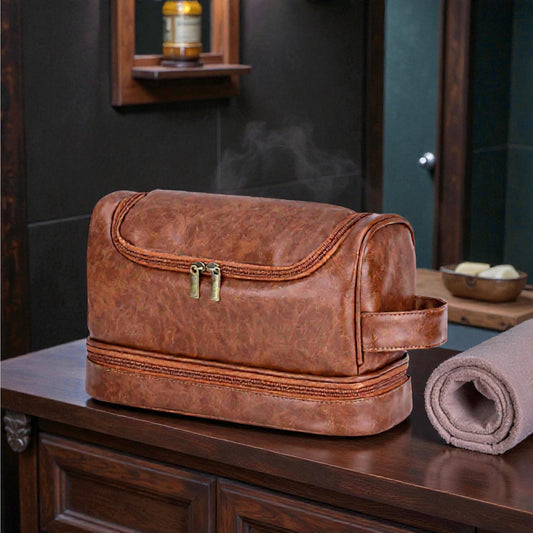 Leather Toiletry Bag