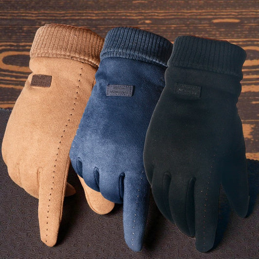 HB Suede Winter Gloves Hewn Brim