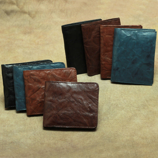 Leather Wallet Hewn Brim