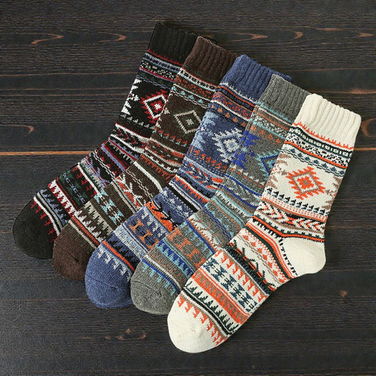 Retro Wool Socks Hewn Brim